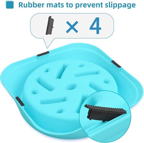 Slow Feeder Small Dog Bowls Anti-Slip Puzzle Bowl Feeder Interactive Bloat Stop Dog Bowl Anti-Choking Dog Bowl for Small and Medium Dogs in Saudi Arabia