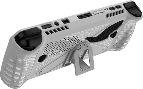 حافظة لجهاز ROG Ally X(2024)، غطاء واقٍ بمقبض TPU لوحدة تحكم الألعاب ASUS ROG Ally X، حافظة خلفية ناعمة مع مسند لجهاز ROG Ally X Gaming Handheld (أبيض) in Saudi Arabia