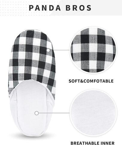 Panda Bros Women's Ballerina House Slippers,Anti-Skid Comfy Warm Ballet Style Slippers in Kuwait