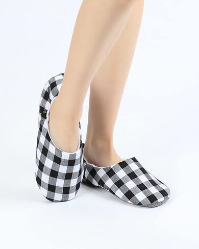 Panda Bros Women's Ballerina House Slippers,Anti-Skid Comfy Warm Ballet Style Slippers in Kuwait