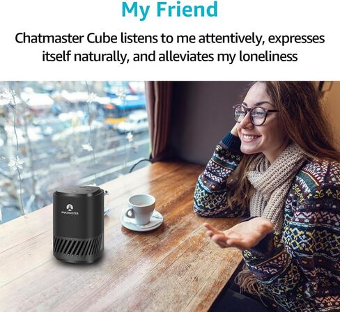 مكعب، مكبر صوت ChatGPT، Alexa مدمج، مساعدين AI مزدوجين، التبديل المجاني بين ChatGPT وAlexa، دعم لغات متعددة، التحكم في المنزل الذكي، تعلم اللغة، قراءة بطاقة التارو، أسود in Saudi Arabia