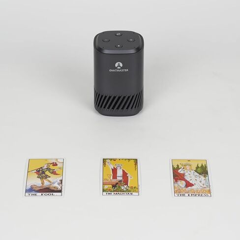 مكعب، مكبر صوت ChatGPT، Alexa مدمج، مساعدين AI مزدوجين، التبديل المجاني بين ChatGPT وAlexa، دعم لغات متعددة، التحكم في المنزل الذكي، تعلم اللغة، قراءة بطاقة التارو، أسود in Saudi Arabia