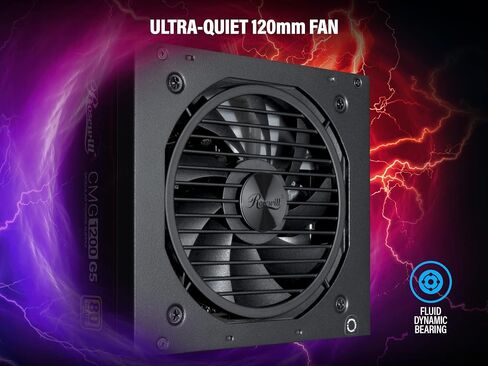 Rosewill CMG1000G5 PCIE 5.0, 80 Gold Full Modular Gaming Power Supply, 12VHPWR Cable, 4080 4090 ATX 3.0 Compatible, 1000W PSU in Saudi Arabia