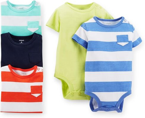 Carter's Baby Boys 5-Pack Original Short Sleeve Bodysuits in Saudi Arabia