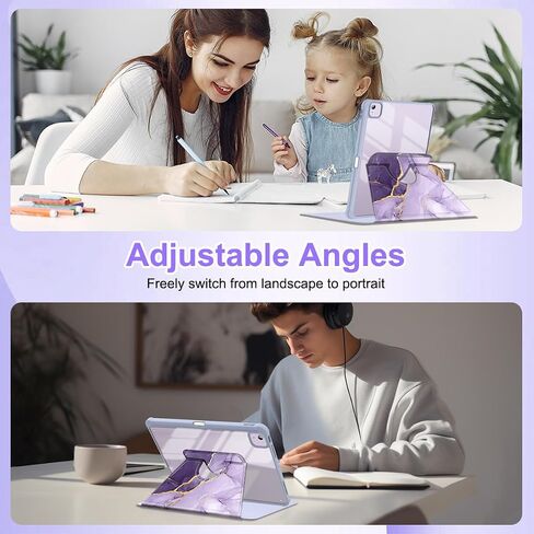 for iPad 10.2 Inch 2021/2020/2019, for iPad 9th/8th/7th Generation Case 360° Rotating Stand with Pencil Holder, Support Auto Wake/Sleep Shockproof Cover, Daisy in Saudi Arabia