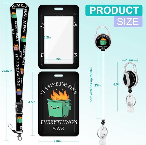 Plifal ID Badge Holder with Lanyard and Retractable Badge Reel Clip, Cute Funny Cat Name Tag Lanyard Vertical ID Protector Bage Clips for Nurse Nursing Doctor Teacher Student Women in Saudi Arabia