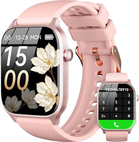 Smart Watch for Men Women- Answer/Make Call, 2024 IP68 Waterproof Fitness Tracker Watch with Heart Rate Monitor Sleep Step Counter Activity Smartwatch for Samsung Andriod iPhone iOS Compatible in Saudi Arabia