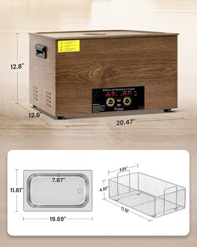 15L Professional Ultrasonic Cleaner, 4 gal Industrial Auto Cleaning Machine with Degas and Gentle Mode, 40kHz Stainless Steel Ultrasonic Cleaner for Jewelry Watches Machine Parts Auto Tools in Saudi Arabia