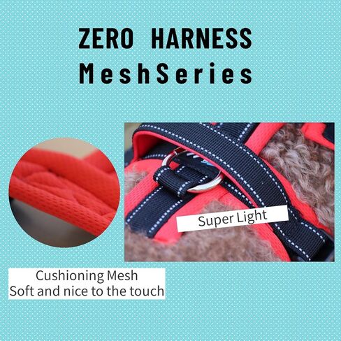 【Hakusan】 Zero Harness Mesh Series,Dog Harness, Padded, Adjustable,No Pull Design, Safety,Japanese Brand,Small Dog,Medium Dog, (Mesh/Lime×Yellow, XS) in Saudi Arabia