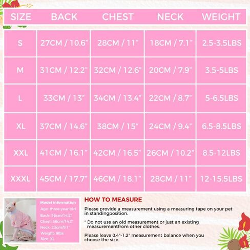 Sphynx Cat Clothes, Hairless Cat Shirt, Soft Stretchy Sweater for Cats, Breathable Cat Daily Outfit, Cat Pullover for Cornish Rex, Devon Rex (Pink Cartoon, XXL (8.5-12lbs)) in Saudi Arabia