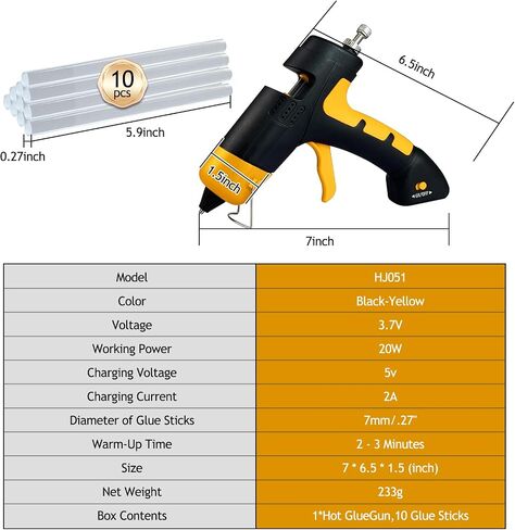 Hot Glue Gun Kit with 30 Hot Glue Sticks, Precision Nozzle, Fast Preheating Hot Melt Glue Gun Full Size for School Crafts DIY Art Decorations Quick Home Repairs - White in Saudi Arabia