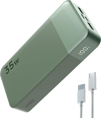 NOBIS Portable Charger, 20000mAh Power Bank, 35W Power Bank Fast Charging, Battery Pack with C to C Cable, Battery Bank with Digital Display for iPhone Samsung Android etc in Saudi Arabia