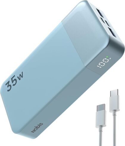 NOBIS Portable Charger, 20000mAh Power Bank, 35W Power Bank Fast Charging, Battery Pack with C to C Cable, Battery Bank with Digital Display for iPhone Samsung Android etc in Saudi Arabia
