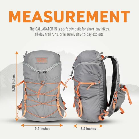 Mystery Ranch Gallagator 15 Travel Bag to Hiking Backpack Daypack, Pacific, S/M in Saudi Arabia