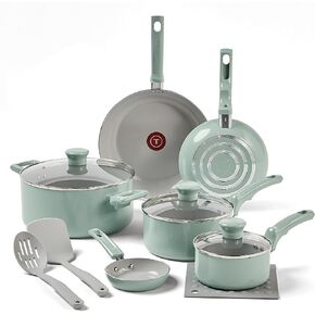 T-fal تحديث السيراميك السيراميك غير عصا طباخ جامبو ث / غطاء 5 لتر فرن اللاحم آمنة 350F المتربة الوردي in Kuwait