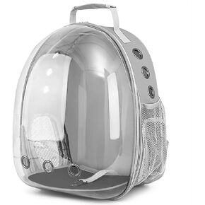 Cat Backpack Carrier,Bubble Backpack Cat Carrier,Pets and Small Dogs,Space Capsule Pet Carrier for Traveling, Walking, Hiking and Outdoor Activities (Gray)