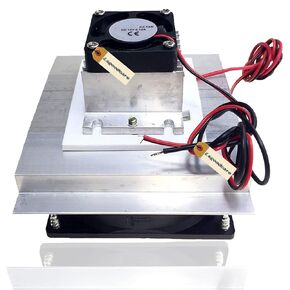 Lsgoodcare DIY Peltier Cooler Kit 12V Semiconductor Thermoelectric Cooler Peltier Cooling System TEC1-12706 Peltier Heatsink Module kit with Fan