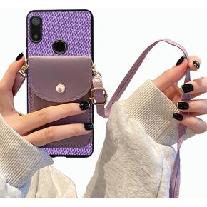 Case Compatible for GabbPhone 4, Compatible with Gabb Phone4 Case Wallet Back with Card Holder, Shockproof Case Crossbody Adjustable Lanyard Hands Free with Kickstand Magnetic Closure -Black