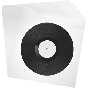 MECCANIXITY 20 Pcs Vinyl Outer Sleeves, Clear Vinyl Record Sleeves 14.2" x 12.6" Vinyl Record Protector Covers for 12" Single LP Storage Collections