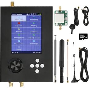 Portapack H2، جهاز إرسال واستقبال راديو بشاشة تعمل باللمس 3.2 بوصة TFT 1 ميجا هرتز - 6 جيجا هرتز، طقم استقبال راديو SDR للاتصالات، مقبس صوت 3.5 مم، شحن USB، مكبر صوت مدمج وبطارية ليثيوم 2000 مللي أمبير في الساعة