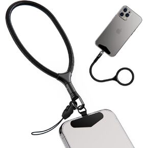 Kaptron Adjustable Phone Wrist Lanyard - Auto-Locking Phone Strap with Quick Release Phone Strap & Metal Phone Tether Tab