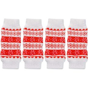 Walkie Paws Dog Socks Walkie Paws Dog Elbow Protector, Dog Leg Cover, - Urine Warm Knee Pad, 4Pcs Knitted Pet Leg Warmers (Size S) Dog Socks Dog Leg Warmers Dog Paw Pads