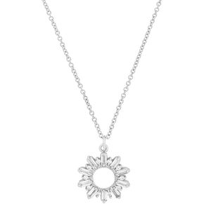 Wanderlust + Co Sunseeker Baguette Gold Chain Necklace - 14K Real Gold Plated Hypoallergenic Shower-safe Jewelry