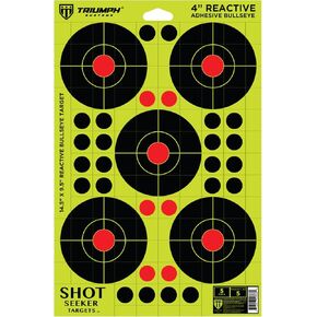 Triumph Systems Shot Seeker with 4" Reactive Adhesive Splatter Bullseyes, 10 Count