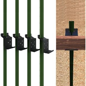 Atflbox T Post Target Hanger for AR500 Steel Targets, 4 Pack T Post Steel Target Mounting Bracket, Steel Shooting Target Mounting Hardware for Precision Shooting