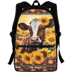 FOR U DESIGNS Kids Travel School Backpack Shoulder Bag for Girls Cute White Puppy Dog Print