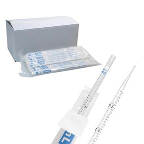 5ml Serologicla pipettes Disposable Plastic Polystyrene Pipettes, Individually Wrapped, Sterile, Pack of 200