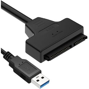 Cinolink SATA to USB Cable -USB 3.0 to 2.5" SATA III Hard Drive Adapter - External Converter for SSD/HDD Data Transfer