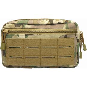 Tactical Molle Pouch, Multi-Purpose EDC Admin Pouch Utility Gadget Gear Backpack Military Waist Bag for Outdoor, Hunting, Traveling, Hiking