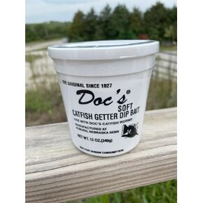 Doc's Catfish Dip Bait - Regular Recipe 12oz. Cheese - Case of 12 in Saudi Arabia