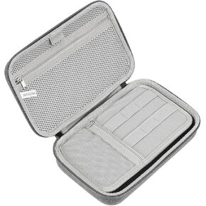 PATIKIL 9 x 5.7 Inch Electronic Organizer Case, 1 Pcs Hard EVA Waterproof Cable Organizer Bag Travel Carrying Case for Digital Multimeter Camera Cord Charger Earphone Adapter Black