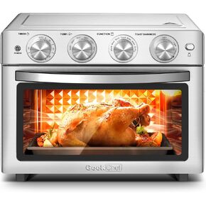 Air Fryer, Geek Chef Convection Air Fryer Toaster Oven, 4 Slice Toaster Airfryer Countertop Oven, Electric Hot Oven Oilless Cooker, Accessories & E-Recipes Included, ETL Listed, 16QT