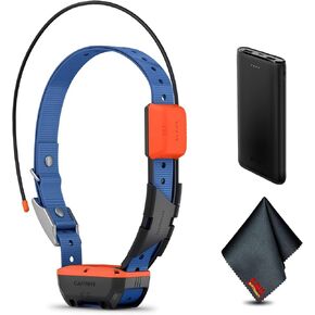 Garmin Alpha T20 GPS Dog Tracking Collar, Location Tracker Collar with Multicolor Led Beacon Lights and Universal Size Bundle with Charger