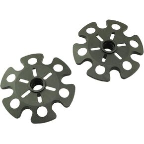 2PCS Mountaineering Poles Ski Basket Replacement Rubber Feet Accessories Walking Poles Walking Pole Accessories Mud Snow Desert Tray Outdoor Activities Hiking Essential Accessories Black
