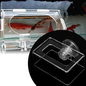 2PCS Fish Feeding Acrylic Floating Fish Food Feeding Ring Betta Goldfish Fish Feeding Ring for Aquarium Fish (S)