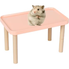 Hamster Ladder Bridge - Wooden Hamster Climbing Toy for Cage Decor and Accessories, Ideal for Hamsters, Gerbils, Mice, and Small Animals（Large-9.45"）