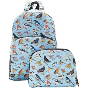 Mini Lightweight Foldable Backpack Durable Water-Resistant Rucksack for Work and Travel (Giraffes Beige)
