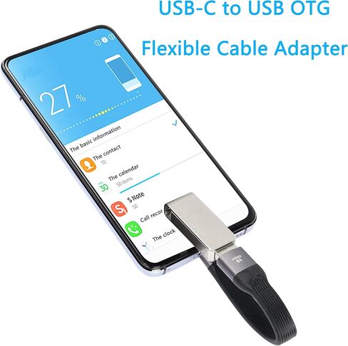 CERRXIAN محول USB C إلى USB بسرعة 10 جيجابت في الثانية، كابل قصير OTG من النوع C مقاس 5 بوصات، كابل USB من النوع A 3.0 أنثى إلى النوع C 3.1 ذكر FPC (OTG) in Saudi Arabia