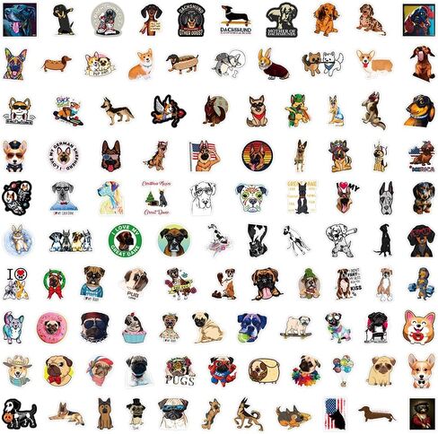 200Pcs Cat and Dog Meme Stickers, Funny Meme Stickers for Teens and Adults, Realistic Pets Decals Vinyl Stickers for Laptop Water Bottle Scrapbook Phones in Kuwait
