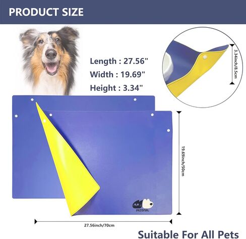مفارش طعام كبيرة مضادة للماء للكلاب والقطط من أجل الطعام والماء، مقاومة للانسكاب وصديقة للبيئة وصديقة للبيئة للكلاب، مقاس 27.56 بوصة × 19.69 بوصة in Kuwait