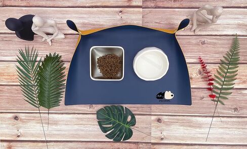 مفارش طعام كبيرة مضادة للماء للكلاب والقطط من أجل الطعام والماء، مقاومة للانسكاب وصديقة للبيئة وصديقة للبيئة للكلاب، مقاس 27.56 بوصة × 19.69 بوصة in Kuwait