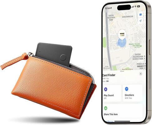 VODESON Smart Wallet Tracker Card - Apple Find My Compatible, Wireless Charging - Ideal for Luggage, Phones & Passports - Key Finder for iOS Devices in Saudi Arabia