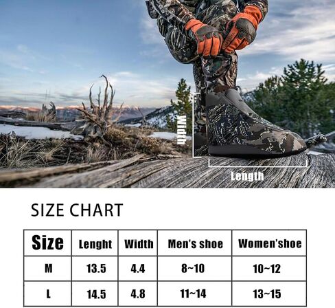 Insulated Boot Covers for Hunting: Unisex Boot Insulators Boot Blankets, Durable Non-Slip Cold Weather Hunting Boot Blanket Covers, Boot Covers for Hunting, Fishing, Camping and Hiking in Kuwait
