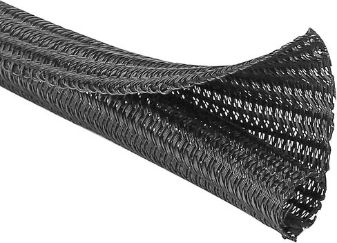Alex Tech 10ft - 1/2 inch Cord Protector Wire Loom Tubing Cable Sleeve Split Sleeving for USB Cable Power Cord Audio Video Cable - Protect Cat from Chewing Cords - White (White) in Saudi Arabia