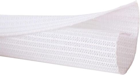 Alex Tech 10ft - 1/2 بوصة سلك حامي سلك المنوال أنابيب كم كابل منفصل لكابل USB سلك الطاقة كابل الصوت والفيديو - حماية القط من مضغ الحبال - أبيض (أبيض) in Saudi Arabia