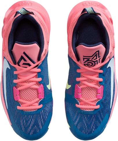 Nike Giannis Immortality 2 Big Kids' Basketball Shoes Grade School, Pink Gaze/Celestine Blue, 5 Big Kid in Saudi Arabia